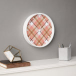 Modern Peach Red Oranje White Brown Pset Pattern<br><div class="desc">Mooie, hedendaagse levende koraal, perzikrood-oranje, donkerbruin en wit tartan-vlakpatroon. , funky, modern en grillig ontwerp voor de kunsthuisdecorator of de artsyheuptrendsetter, de retro-kunststijl of het abstracte geometrische motief minnaar. Beschikbaar op een verscheidenheid aan moderne home décor accenten en mode geïnspireerde accessoires voor het versieren van de woon- of familiekamer van...</div>