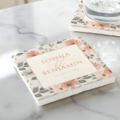 Modern Peach Stone Onderzetter