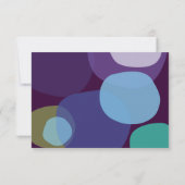 Modern Peacock Bar Bat Mitzvah Reply Card RSVP Kaartje (Achterkant)