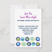 Modern Peacock Bar Bat Mitzvah Reply Kaart (Voorkant)