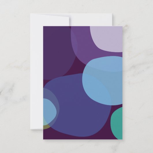 Modern Peacock Bar Bat Mitzvah Reply Kaart (Achterkant)