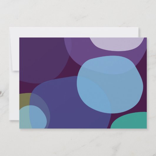 Modern Peacock Bar Bat Mitzvah Uitnodiging (Achterkant)