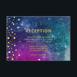 Modern Peacock Blue Gold Waterverf Wedding Informatiekaartje<br><div class="desc">Modern pauwblauw en gouden waterverf ontwerp voor uw trouwsuite,  huwelijksuitnodiging. Trendy pauwenkleuren met gouden stip accenten ontwerp voor het moderne paar. Pas aan met uw informatie en bericht en de namen van de koppels. Geweldig ontwerp van TLS-Design.</div>