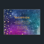 Modern Peacock Blue Gold Waterverf Wedding Informatiekaartje<br><div class="desc">Modern pauwblauw en gouden waterverf ontwerp voor uw trouwsuite,  huwelijksuitnodiging. Trendy pauwenkleuren met gouden stip accenten ontwerp voor het moderne paar. Pas aan met uw informatie en bericht en de namen van de koppels. Geweldig ontwerp van TLS-Design.</div>