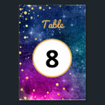 Modern Peacock Blue Gold Waterverf Wedding Kaart<br><div class="desc">Peacock kleuren bruiloft diner receptie tafel nummer kaart. Modern pauwblauw en gouden waterverf ontwerp voor uw trouwsuite,  huwelijksuitnodiging. Trendy pauwenkleuren met gouden stip accenten ontwerp voor het moderne paar. Pas aan met uw informatie en bericht en de namen van de koppels. Geweldig ontwerp van TLS-Design.</div>