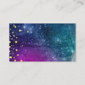 Modern Peacock Blue Gold Waterverf Wedding Plaatskaartje (Achterkant)