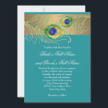 Modern Peacock Feathers Faux Jewel Scroll Swirl Kaart<br><div class="desc">OPMERKING: dit is een vlak gedrukt afbeelding, er zijn geen lagen, juwelen of metalen inkten gebruikt - maar het is een zeer realistische grafische weergave. COLOR PALETTE: blauwgroen blauw, gouden geborsteld metaal, bruin, smaragdgroen, limoen, aqua, koninklijk blauw, en paars ONTWERP COLLECTIE: Dit is een volledig ensemble van producten voor bruiloften,...</div>