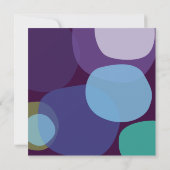 Modern Peacock Wedding Invitation Kaart (Achterkant)