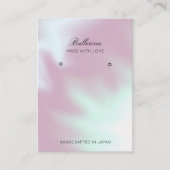 Modern Pearl achtergrond Oorbellen Visitekaartje (Voorkant)