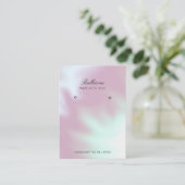 Modern Pearl achtergrond Oorbellen Visitekaartje (Staand voorkant)