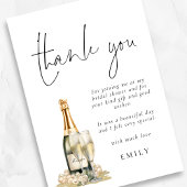 Modern Pearls Prosecco Vrijgezellenfeest dank u Kaart