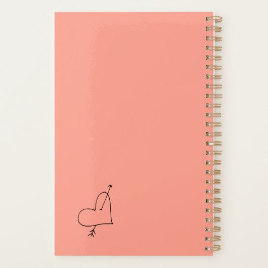 Modern Pech Fuze 2024 Personolized Weekly Planner (Achterkant)