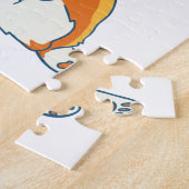 Modern Pembroke Corgi Illustration Legpuzzel (Zijkant)