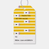 Modern Pencil Teacher Appreciation Thank You Cadeaulabel (Voorkant)