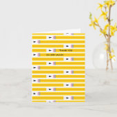 Modern Pencil Teacher Appreciation Thank You Kaart (Gele Bloem)