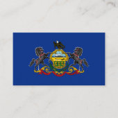 Modern Pennsylvania Visitekaartje, vlag/Verenigde  Visitekaartje (Voorkant)