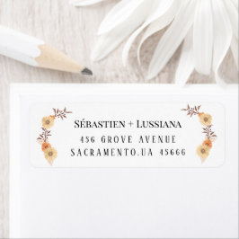 Modern penseel handgeschreven etiket