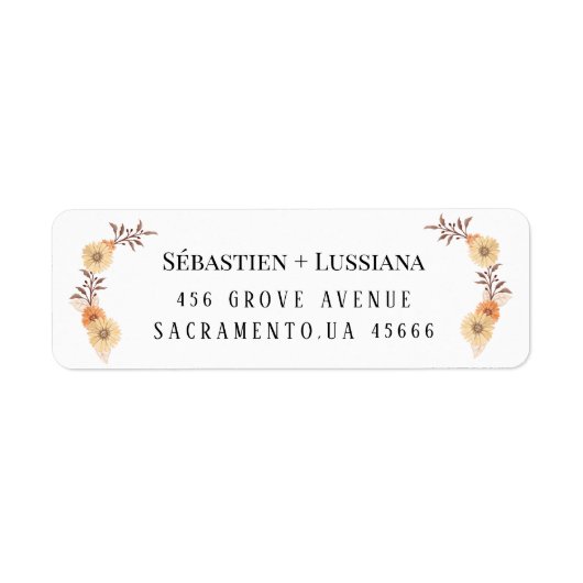 Modern penseel handgeschreven etiket (Voorkant)