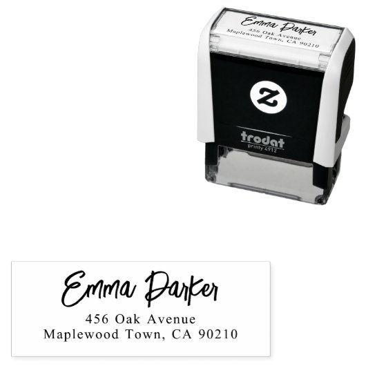 Modern penseel handgeschreven script Eenvoudig Zelfinktende Stempel (In situ)