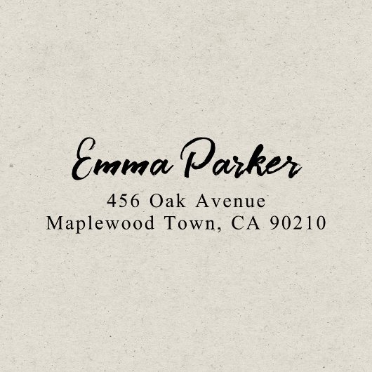 Modern penseel handgeschreven script Eenvoudig Zelfinktende Stempel