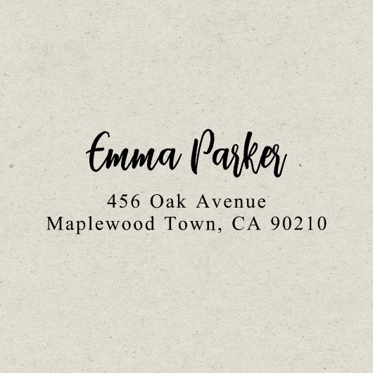 Modern penseel handgeschreven script Eenvoudig Zelfinktende Stempel