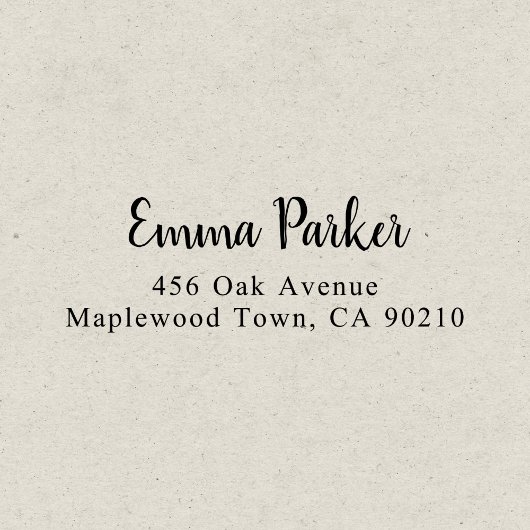 Modern penseel handgeschreven script Eenvoudig Zelfinktende Stempel