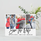 Modern penseelscript 3 Foto slaat de datum op waar Kaart (Staand voorkant)