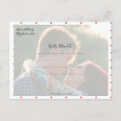 Modern penseelscript Bewaar de datum, Faux Gold Aankondigingskaart (Achterkant)