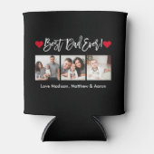 Modern penseelscript maakt 3 foto's Beste vader oo Blikjeskoeler (Voorkant)