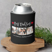 Modern penseelscript maakt 3 foto's Beste vader oo Blikjeskoeler