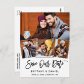 Modern penseelscript opslaan ons foto-paar van dat briefkaart (Voorkant / Achterkant)