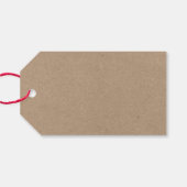 Modern penseelscript voor prettige kerst cadeaulabel (Achterkant Horizontaal)