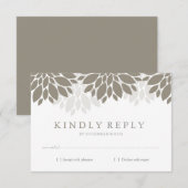 Modern Peonies RSVP | Weddenschap Kaartje (Voorkant / Achterkant)