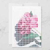 Modern Peony Flower Rehearsal Dinner Invitation Kaart (Achterkant)