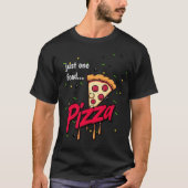 modern pepperoni cheesy food pizza lover slice t-shirt (Voorkant)