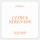 Modern perfume label elegant product sticker (Voorkant)