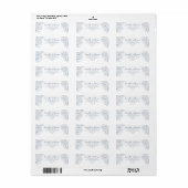 Modern Periwinkle Classic Wedding Retour Adres Etiket (Full Sheet)