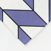 Modern Periwinkle Herringbone Chevron Pattern Fleece Deken (Hoek)