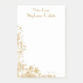 Modern Personal Stationery Liquid Gold Abstract Post-it® Notes (Voorkant)