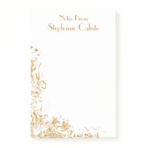 Modern Personal Stationery Liquid Gold Abstract