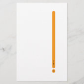 Modern Personal Stationery | Side Margin Briefpapier (Achterkant)