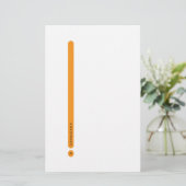 Modern Personal Stationery | Side Margin Briefpapier (Staand voorkant)