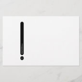 Modern Personal Stationery | Side Margin Briefpapier (Voorkant)