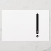 Modern Personal Stationery | Side Margin Briefpapier (Achterkant)