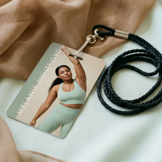 Modern Personal Trainer Fitness Influencer Photo Badge