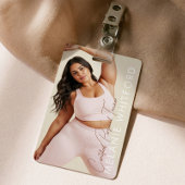 Modern Personal Trainer Fitness Influencer Photo Badge