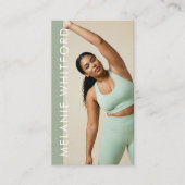 Modern Personal Trainer Fitness Influencer Photo Visitekaartje (Voorkant)