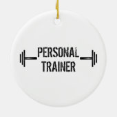 Modern Personal Trainer Ornament (Achterkant)