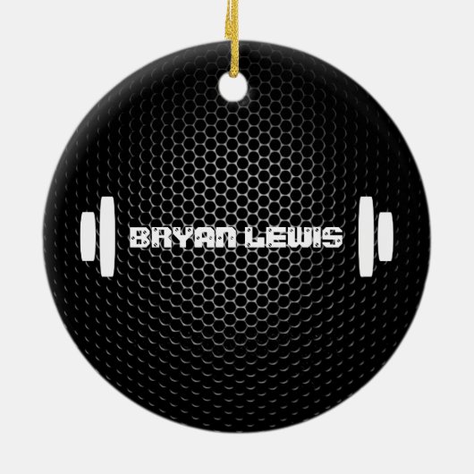 Modern Personal Trainer Ornament (Achterkant)