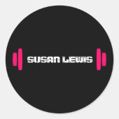 Modern Personal Trainer Sticker (Voorkant)